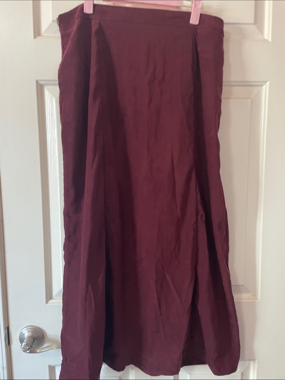 VTG SAG HARBOR SUEDE-FEEL MAXI SKIRT